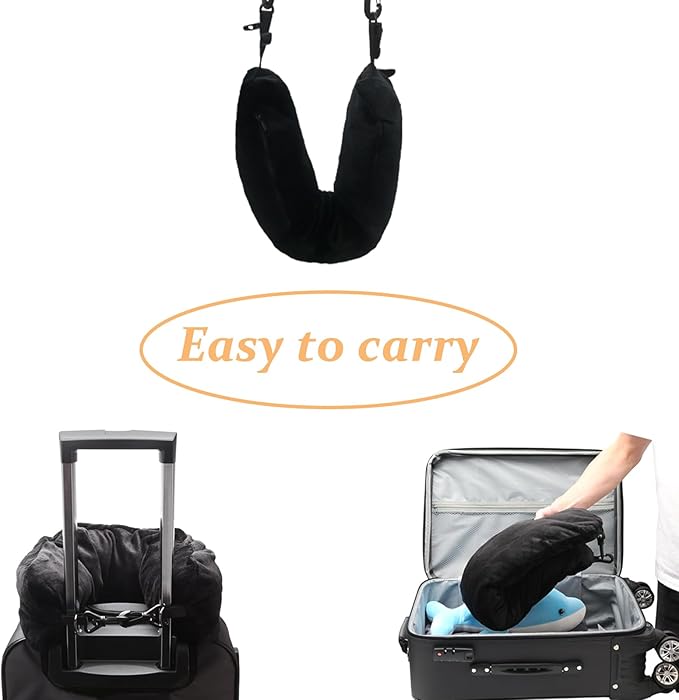 Stuffable Neck Pillow for Travel,Stuffable Travel Pillow,Travel Neck Pillow Stuffable with Clothes Transforms Into Extra Luggage without Excess Fees(with Eye Masks, Earplugs and Storage Dag)