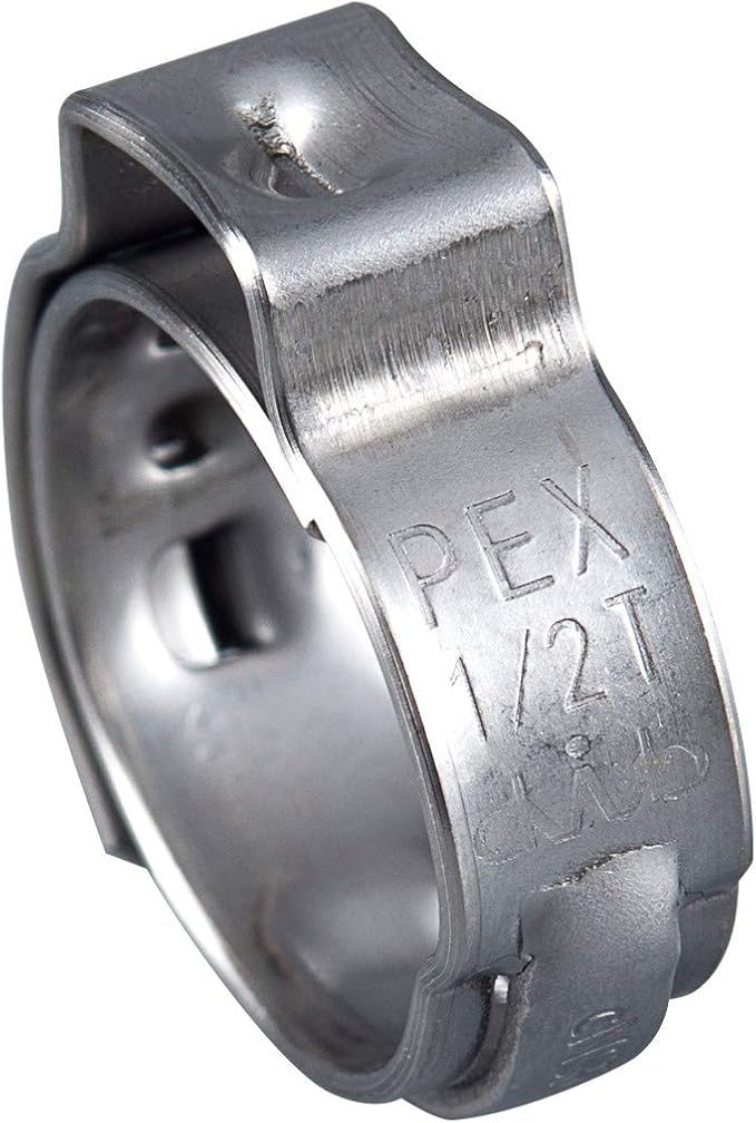 Pex-b Pipe1/2 Inch(2 x75 ft=150 ft, Red & Blue) Fitting DIY Kit, Crimp Fitting, Clamp Tool, Clamps Cutter &Heavy-Duty Canvas Bags,(79)