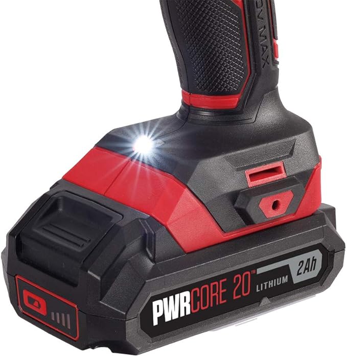 SKIL 20V 2-Tool Combo Kit: 20V Cordless Drill Driver and Impact Driver Kit Includes 2.0Ah PWR CORE 20 Lithium Battery and Charger - CB739001