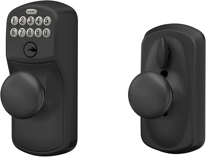 SCHLAGE FE595 622 PLY Keypad Entry with Flex Electronic Lock, Matte Black
