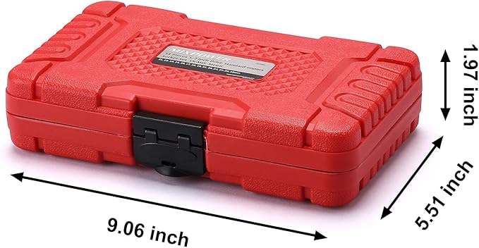 MIXPOWER 14 Pieces 1/2-Inch Drive Shallow Impact Socket Set, 3/8-Inch to 1-1/4 Inch, CR-V, SAE, 6 Point, Shallow, 14 Pieces 1/2" Dr. Shallow Socket