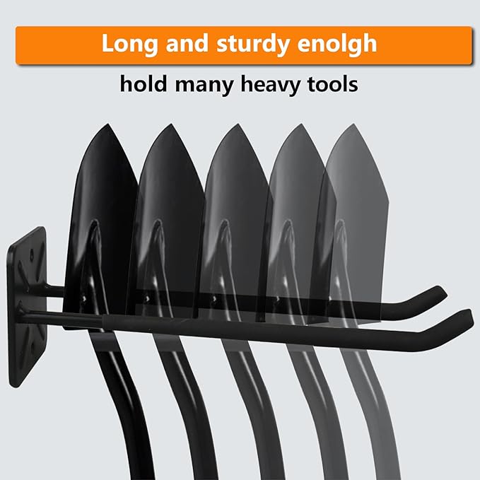 Folding Chair Rack, Heavy Duty Garage Wall Mount Organizer and Holder, Multi-Use Storage Hooks for Chairs, Ladders, Garden and Yard Tools, Durable Metal Utility Hangers (2 Pack)