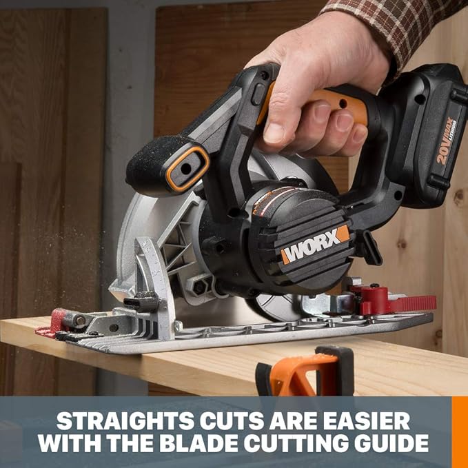 Worx WX530L 20V Power Share ExacTrack 6.5" Cordless Circular Saw
