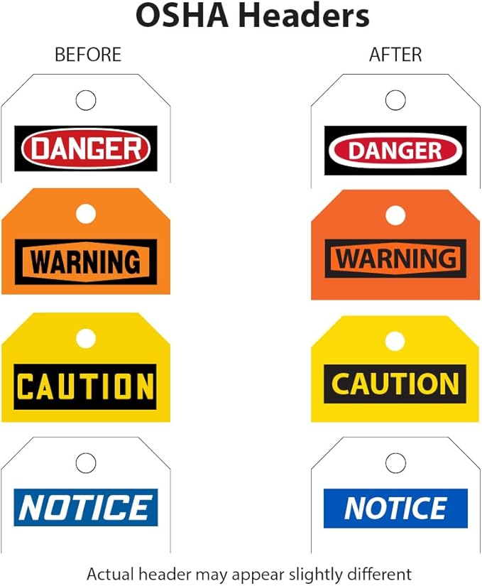 Accuform TSS902 Plastic Secure-Status Tag Holder, Default Legend Danger DO NOT USE Scaffold OR Climber, 10" Length x 3-1/2" Width x 3/8" Thickness, Red