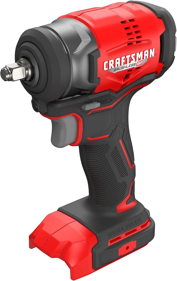 CRAFTSMAN V20 RP Cordless Impact Wrench, 3/8 inch Drive, Bare Tool Only (CMCF911B)