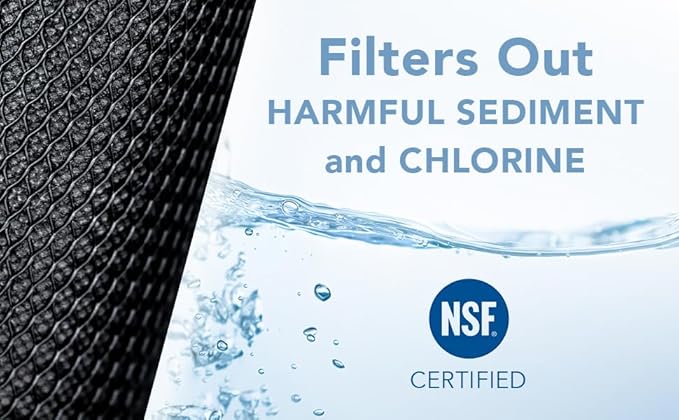 F4Y – Carbon Block Water Filter Cartridges Compatible with FXWTC, GXWH04F, GXWH20S Models – Removes Bad Taste & Odor – Whole House Replacement Filter Cartridge – 10" x 2.5" (2 Pack with 2 O-Rings)