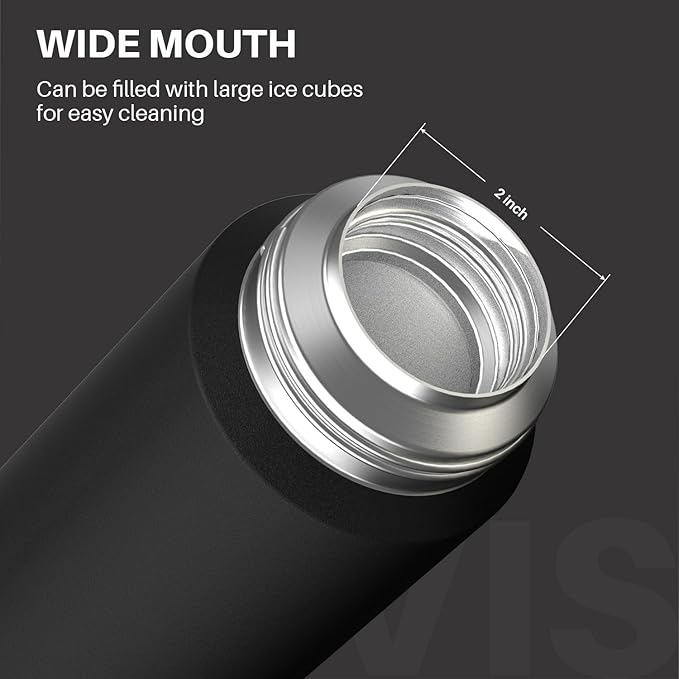 Insulated Sports Water Bottle, Stainless Steel Water Bottles with Locking Flip Top Lid, Insulated Bottle with Double-Wall Vacuum Insulation for Fitness and Outdoor Enthusiasts