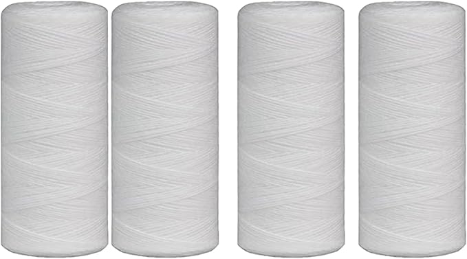 CFS – Large Capacity Sediment Water Filter Cartridge Compatible with Campbell HDSC5 Models – Removes Bad Taste – Whole House Replacement Filter Cartridge – 5 Micron – 9 3/4" Cartridge (4 Pack)