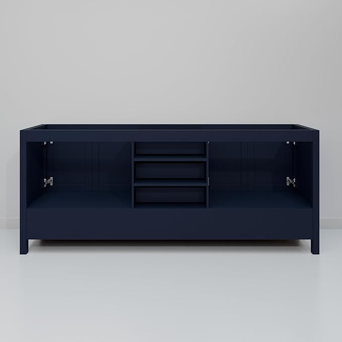 Big Sur 72 in. W X 22 in. D Navy Blue Double Bath Vanity Cabinet Without Countertop