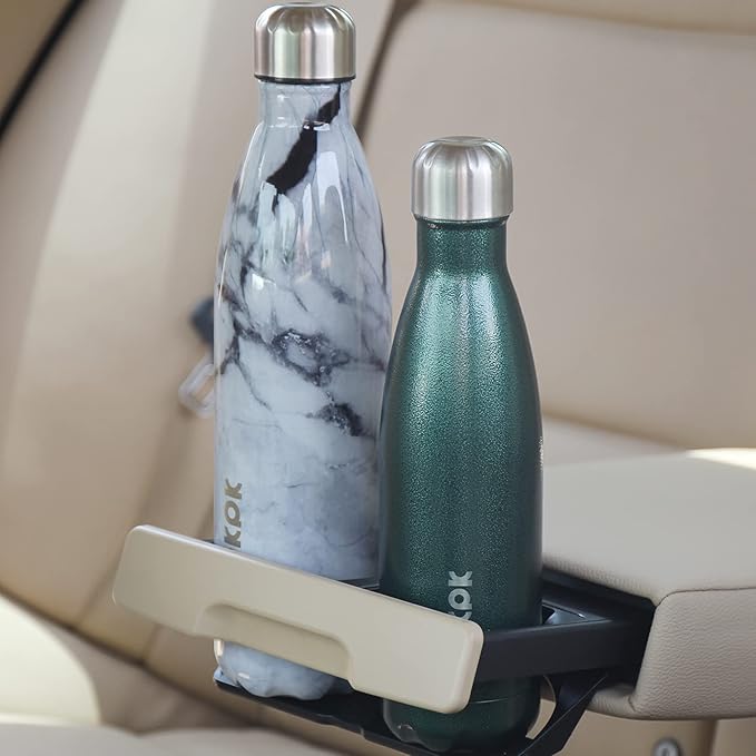 BJPKPK Stainless Steel Water Bottles -25oz/750ml -Insulated Water Bottles,Sports Water Bottles Keep Cold for 24 Hours and Hot for 12 Hours,Metal Travel Water Bottle,Marble Thunder