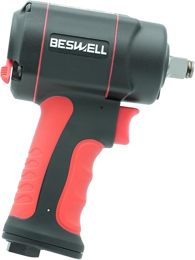 BESWELL-1/2" PRO level Stubby Size Jumbo Hammer Air Impact Wrench-BW-112F3N 1200N.M /885Ft.lbs Max Loosen torque