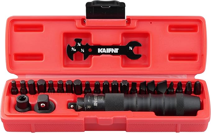 K504 Heavy Duty Manual Impact Driver Set, 3/8-Inch 1/2-Inch, 25-Piece
