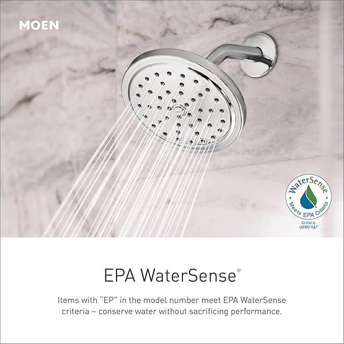 Moen T2283EP Dartmoor Tub Shower Faucet System with Rainshower Showerhead without Valve, Chrome