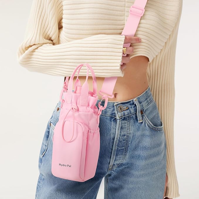 Insulated Water Bottles 32 oz with 2 Leak Proof Lids & Water Bottle Holder, Wide Mouth Sport Water Bottle with Straw, Reusable Stainless Steel Water Flask, Double Walled Vacuum Thermos