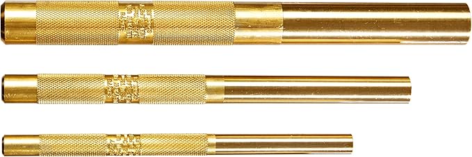 Mayhew Tools 61360 Brass Drift Punch, 3-Piece Set