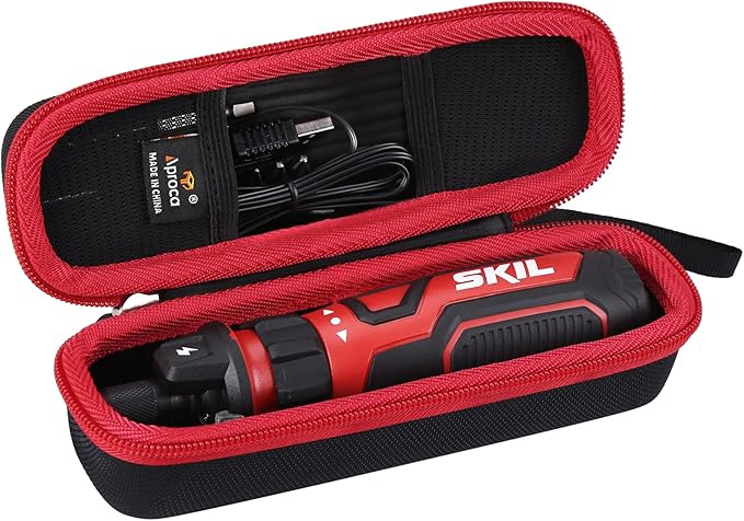 Aproca Hard Storage Travel Case, for SKIL Rechargeable 4V Cordless Screwdriver and Accessories