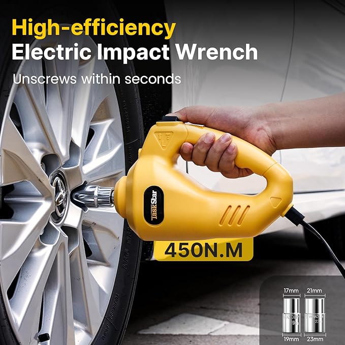 Electric Car Jack Kit, 5 Ton/11023 lbs 12V Hydraulic Car Jack Lift with Electric Impact Wrench and Tire Inflator Pump, Portable Auto Kit for SUV MPV Sedan Truck Change Tires Garage Repair