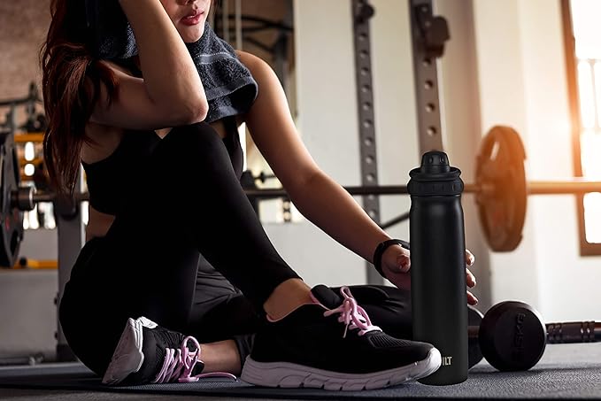 BUILT 24 Ounce Prospect Double Wall Stainless Steel Bottle Black 5233283