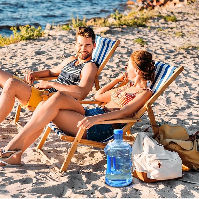 Tofficu Water Jug Portable Water Container with Cover and Handle, Camping Water Container Water Storage Containers for Outdoor Hiking