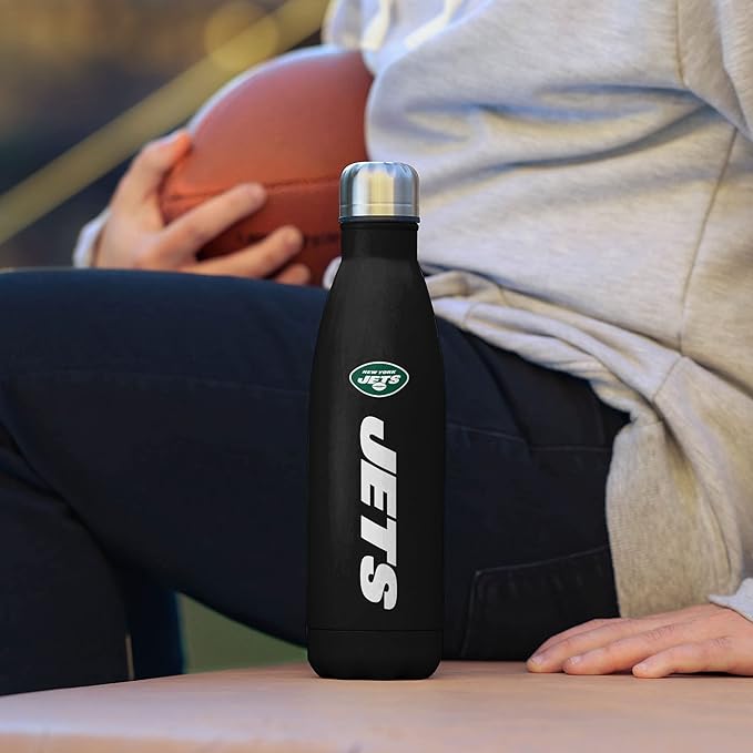 FOCO NFL unisex-adult NFL Team Logo Wordmark Chill Water Bottle