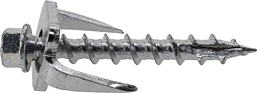 Exterior-Coated Fence Post Screws #12 x 1-1/2", Heavy Duty Wood Screws for Fencing, Decking Construction, Self Tapping Screws for Treated Lumber, Drywall, #12 x 1-1/2", 75 Pieces, 9976304