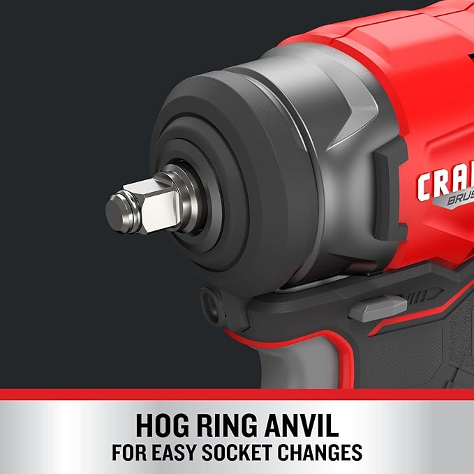 CRAFTSMAN V20 RP Cordless Impact Wrench, 3/8 inch Drive, Bare Tool Only (CMCF911B)