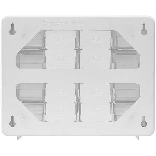 Akro-Mils 16-Drawer Plastic Drawer Storage Cabinet for Garage Organization, Beads, Makeup Organizer, Building Bricks Storage, Teacher Toolbox, 10-1/2-Inch W x 6-1/2-Inch D x 8-1/2-Inch H, 10116 White