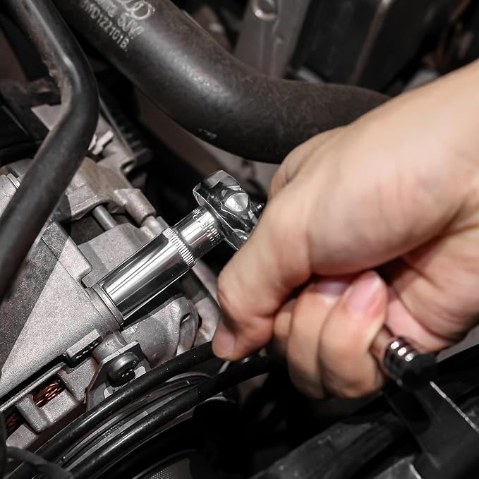 Egofine 1/4”Drive Socket Ratchet Wrench Set,101 PCS Metric(4-14mm),SAE(5/32-9/16”),with 72-Teeth Ratchet Wrench,Bit Socket Set,Extension Bar,Allen wrench for Auto Repair and Household