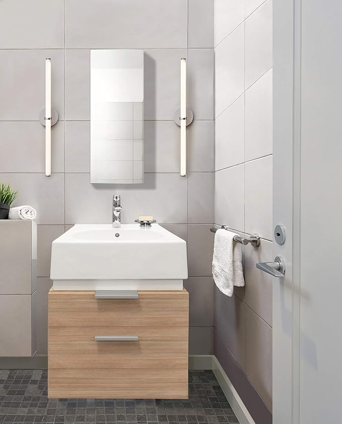 Krugg Medicine Cabinet | Recess or Surface Mount | Blum Hinge 170 Degree Soft Close | (15"x30")