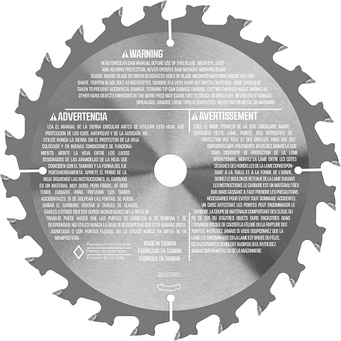 SKIL 6-1/2 in. 24-Tooth Carbide Circular Saw 3-Pack Framing Blade-CRB1002-3