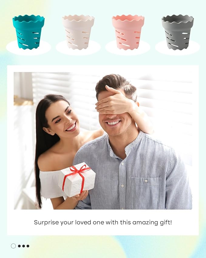 Water Bottle Drying Rack, Silicone Individual Faster Dryer Stand Holder for Cup, Wine Glass, Coffee Mug, Tumbles, Adult Travel Air Drying Rack, Space Saving, (Pink,4-Pack)