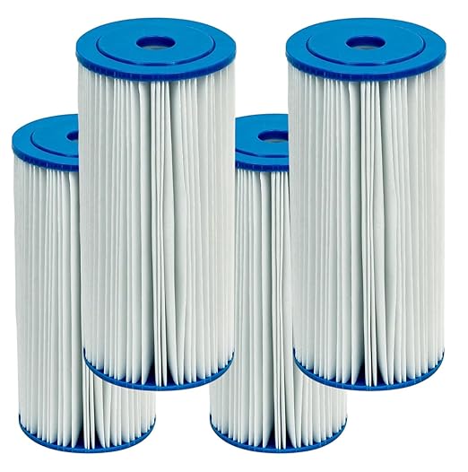 CFS – Whole House Pleated High Flow Water Filter Cartridges Compatible with HDX HDX4PF4 Models – Remove Bad Taste & Odor – Replacement Water Filter Cartridge – 30 Micron (4 Pack)