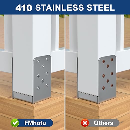 #10 x 2.5 Inch 410 Stainless Steel Deck Screws, 350Pcs Wood Screws T25 Star Bit