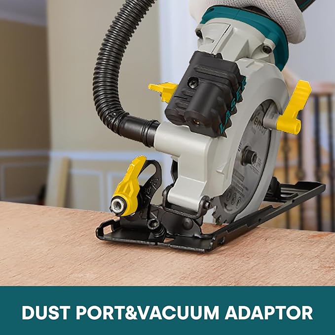 Enventor Mini Circular Saw, 5.8A 4-1/2" Electric Circular Saws with 6 Saw Blades, Laser Guide, Max Cutting Depth 1-11/16"(90°), 1-1/8"(45°) for Soft Metal, Wood, Tile, Drywall, Plastic Cutting