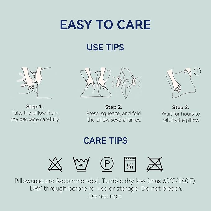 Goose Feather Down Pillows King Size Set of 2 - Luxury Soft Feather Down Pillow for Sleeping - Hotel Quality Bed Pillows - Wrapped in Polyester (Solid White, 20x36 Inches)