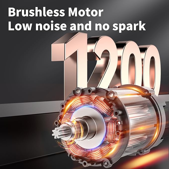 Cordless Impact Driver Kit 16.8V Max Torque 140Nm(105ft-lbs)High Rotation Electric Impact Driver Brushless Motor Continuously Variable Rechargeable 1/4" impact driver 2.0Ah Batteries