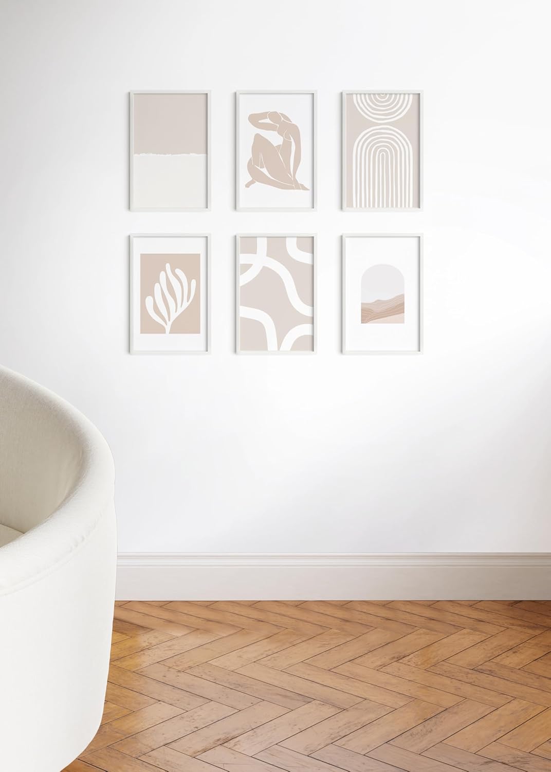 HAUS AND HUES 11x17 White Metal Picture Frames - Features Premium Aluminum, Vertical & Horizontal Hang, Shatterproof Plexiglass - Perfect for Home, Room, Office (11x17 in, White, Set of 25)