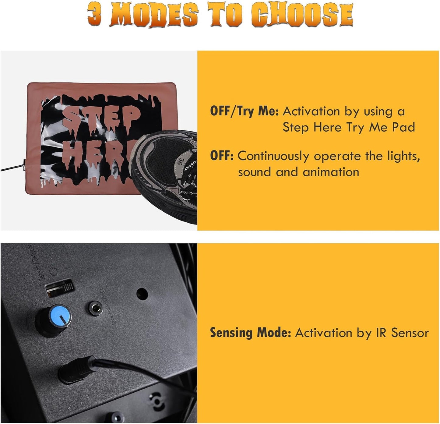 AW 7 Ft Scary Giant Large Animated Halloween Decorations Evil Monster Alien, Jack-O-Lantern Pumpkin Props, Horror Halloween Party Motion & Sound Activated Glowing Head 2025