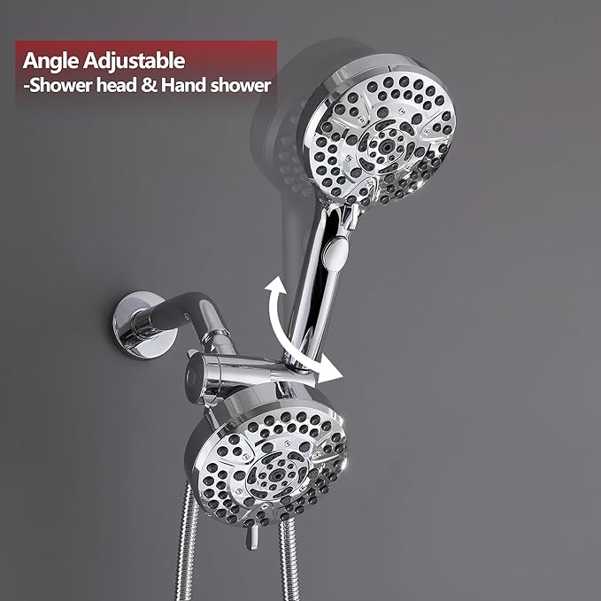 3 Handle Tub Shower Faucet Set Bathtub Shower Faucet With Tub Spout Chrome Tub and Shower Trim Kit with Valve