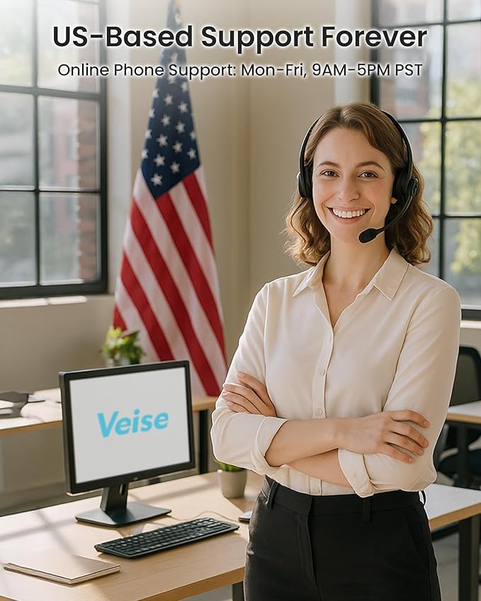 Veise Keyless Entry Door Lock with 2 Lever Handles - Electronic Keypad Deadbolt, Easy Installation Digital Smart Front Door Lock Set, Oil Rubbed Bronze