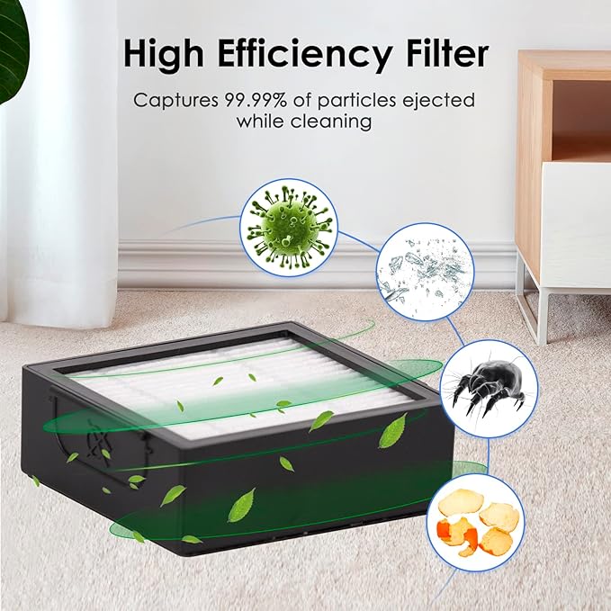 (8 Pieces) Combo 10 Max Replacement HEPA Filter for iRobot Roomba Combo j7+ plus/Combo j9+/ Combo 10 Max Robot Vacuum HEPA Filters Accessories【NOT FOR Roomba j7+/ Roomba j9+, Combo i5+/ j5+】