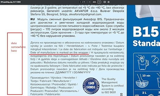 AQUAPHOR Ideal 7-Cup Water Filter Pitcher - White with 1 x B15 Filter - Fits in The Fridge Door - Reduces Limescale and Chlorine - Ideal for Seven Cups