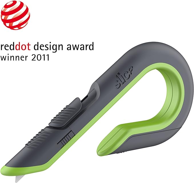 Slice Auto-Retractable Box Cutter, Heavy Duty Utility Knife, Safe Ceramic Blade Lasting 11x Longer than Metal, 6 Pack