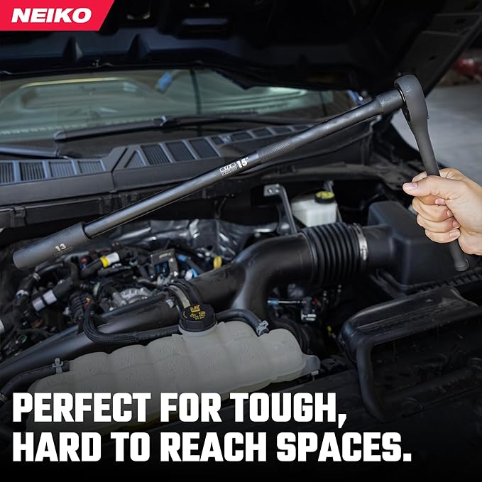 NEIKO 00248A 1/2-Inch-Drive Impact Extension-Bar Set, Impact Socket Extension Made with CrV Steel, 1/2 Impact Extension Set Includes 3-Inch, 5-Inch, 10-inch, 15-inch