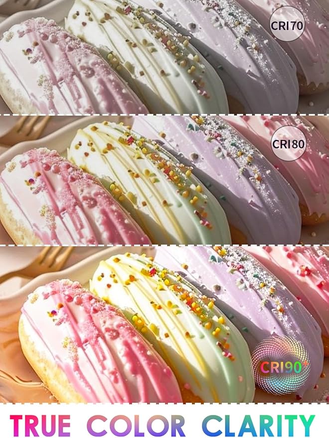 CRLight 6W Dimmable LED Candelabra Bulb 80W Equivalent 800LM, 6 LED Filament Real 6W Chandelier Light Bulbs, 2700K Warm White E12 Base, B11 Candle Torpedo Clear Glass Decorative Bulb, 8 Pack