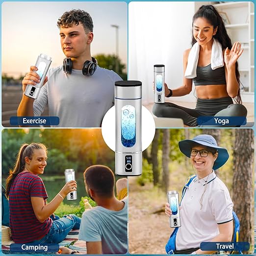 Hydrogen Water Bottles-Upgrade Hydrogen Water Bottle Generator | Ion Bottles Hydrogen Water Ionizer-3500PPB Hydrogen Generator Water Bottle with Advanced Water Ionizer Technology (LED Upgrade)