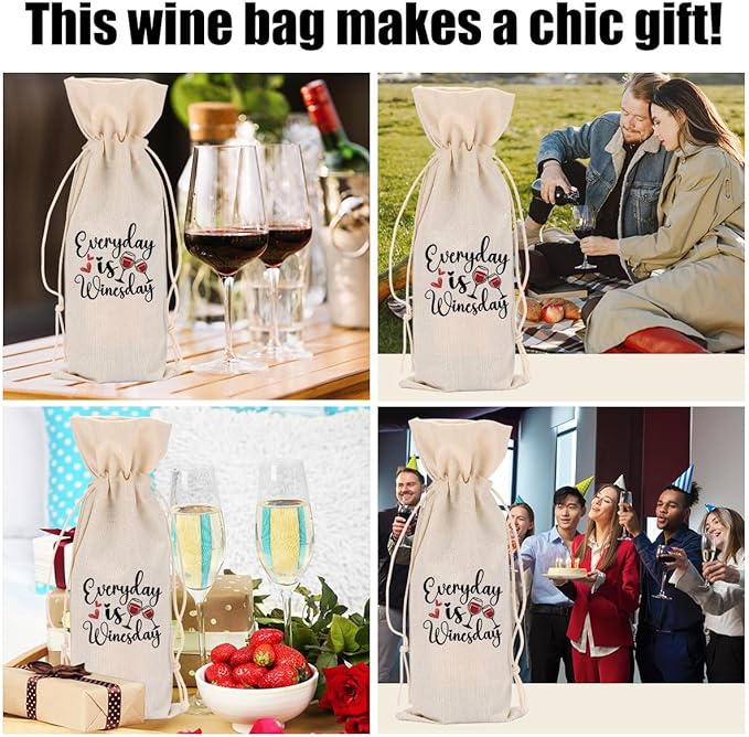Funny Wine Quotes Wine Bag Wine Tasting Party Supplies for Wine Lovers Women Men Bride Groom Friend Mommy Christmas Birthday Wedding Bachelorrette Party Wine Bags