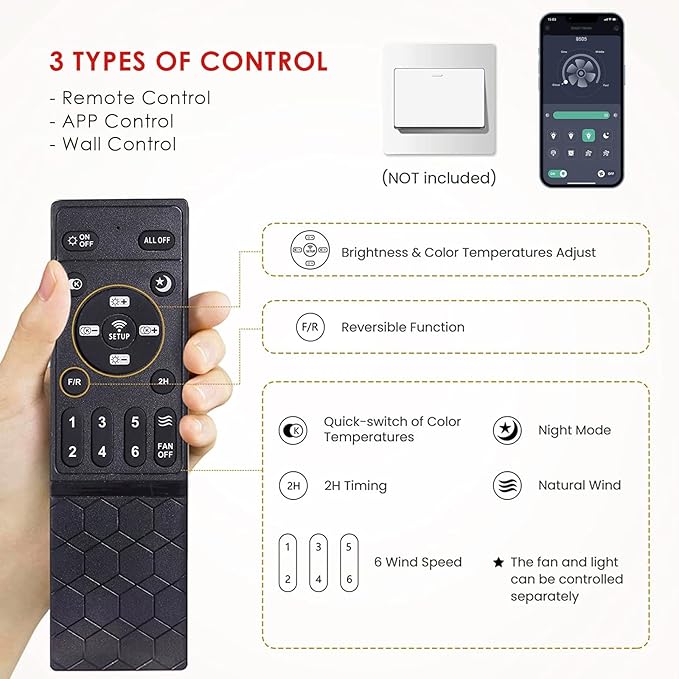 Ceiling Fans with Lights and Remote/APP Control,46" Flush Mount Ceiling Fan Dimmable DC Motor,Low Profile Ceiling Fan for Bedroom,Living Room,Brushed Nickel