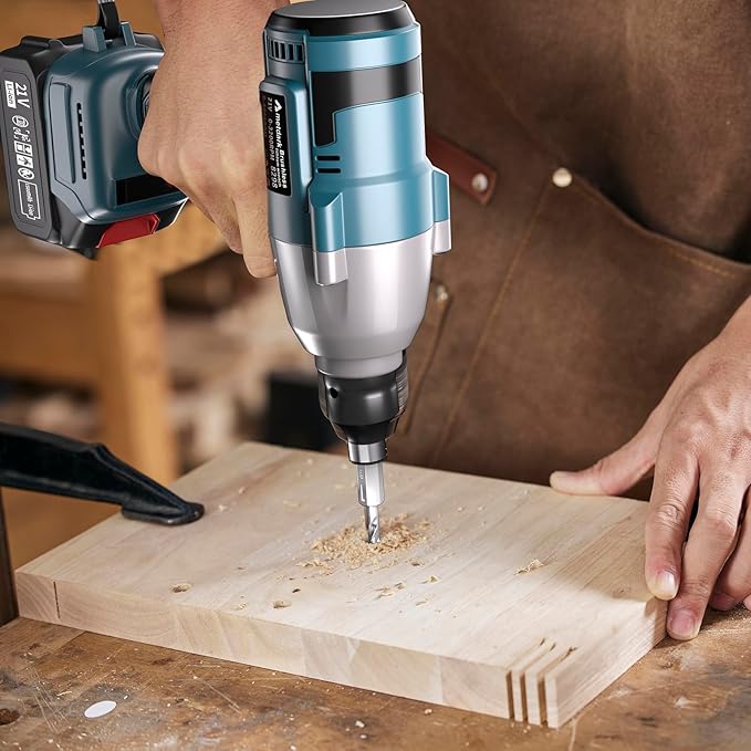 Cordless Impact Wrench - 850 Nm (627 ft-lb) 1/2-inch Impact Wrench, 21-Volt High-Torque Impact Gun with 2x4.6Ah Battery and Charger, Impact Wrenches for Automotive/Motorcycle Repair, Industry and DIY