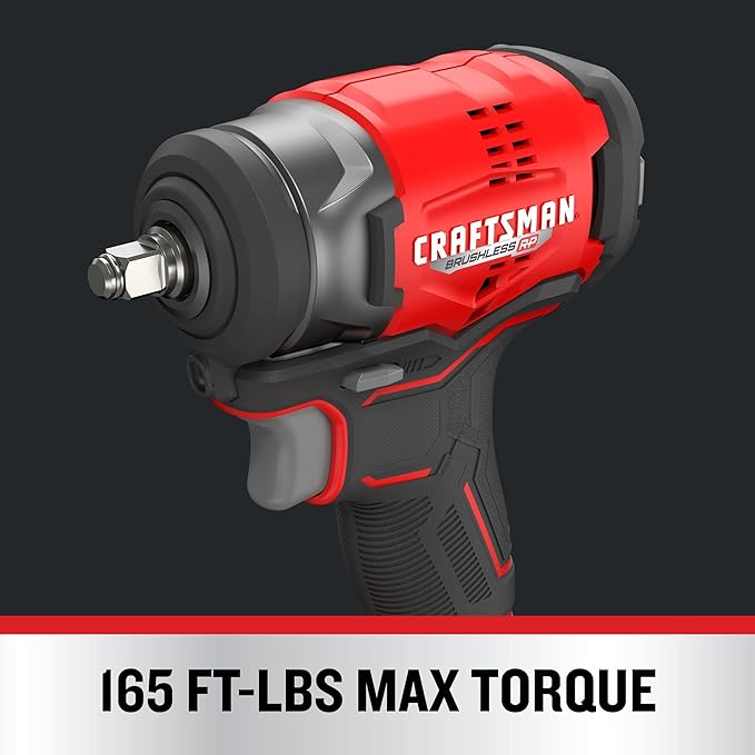 CRAFTSMAN V20 RP Cordless Impact Wrench, 3/8 inch Drive, Bare Tool Only (CMCF911B)